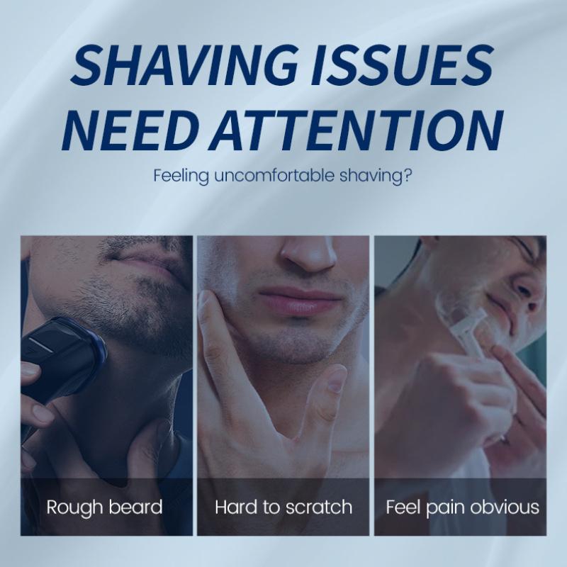 1 шт. Очищающий бритвенный стержень, мужская пена для ухода, смягчающая бороду, ручное бритье, крем для бритья, гель, удобно носить с собой, мягкая текстура, гипоаллергенный, подходит