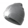LED Beanie Hat with Light Unisex Warm Winter Hat USB Rechargeable Headlamp Cap Winter Knitted Night Lighted Hat Flashlight
