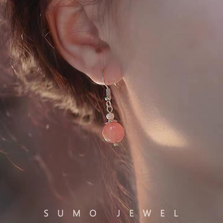 Ретро китайские клипсы в стиле Ханьфу из нефрита Хэтянь - Уникальный нишевый дизайн, не требующий пирсинга