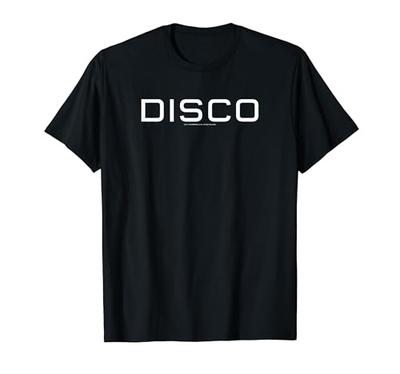 Звездный путь: Футболка Discovery Disco с крупным белым шрифтом