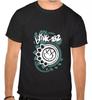 BLINK 182 - BIG SMILE Punk Rules Rock Music Black T-SHIRT -1160-