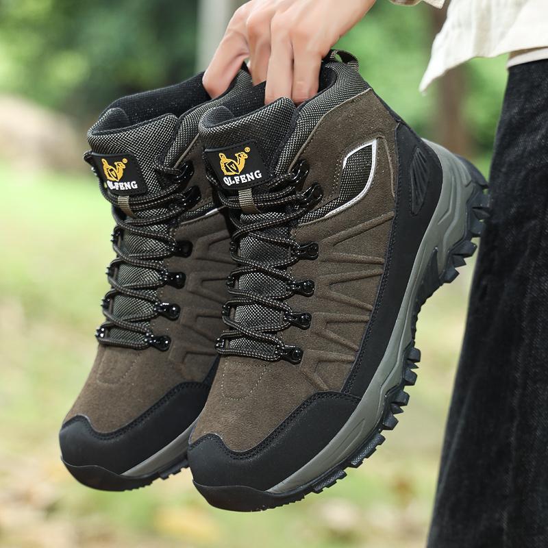 Высококачественные мужские зимние теплые сноубутсы для защиты от холода, новые ботинки оверсайз с высоким верхом, уличная противоскользящая обувь для альпинизма