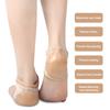 Силиконовый гелевый протектор для пятки, рукав, накладки, чашечки для пятки, поддержка, подушка для кожи, полуноски для ухода за ногами и предотвращения трещин