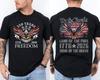 America 250th Birthday Bald Eagle US Flag 250 Years We The People 2 Sided Tee Unisex T-Shirt