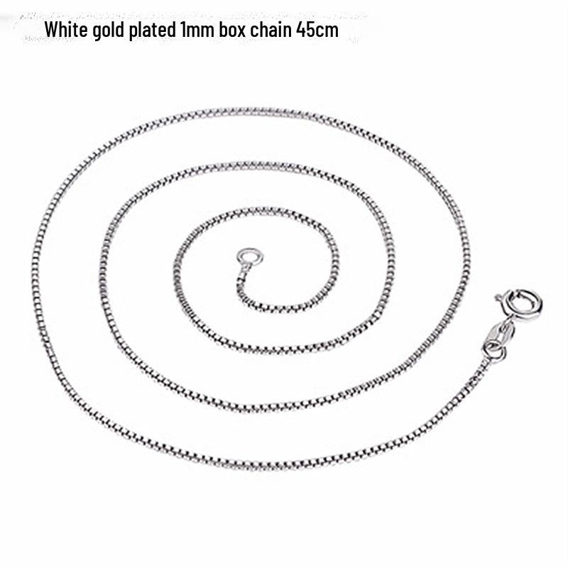 Корейское серебряное ожерелье с аметистом в форме капли на ключицу