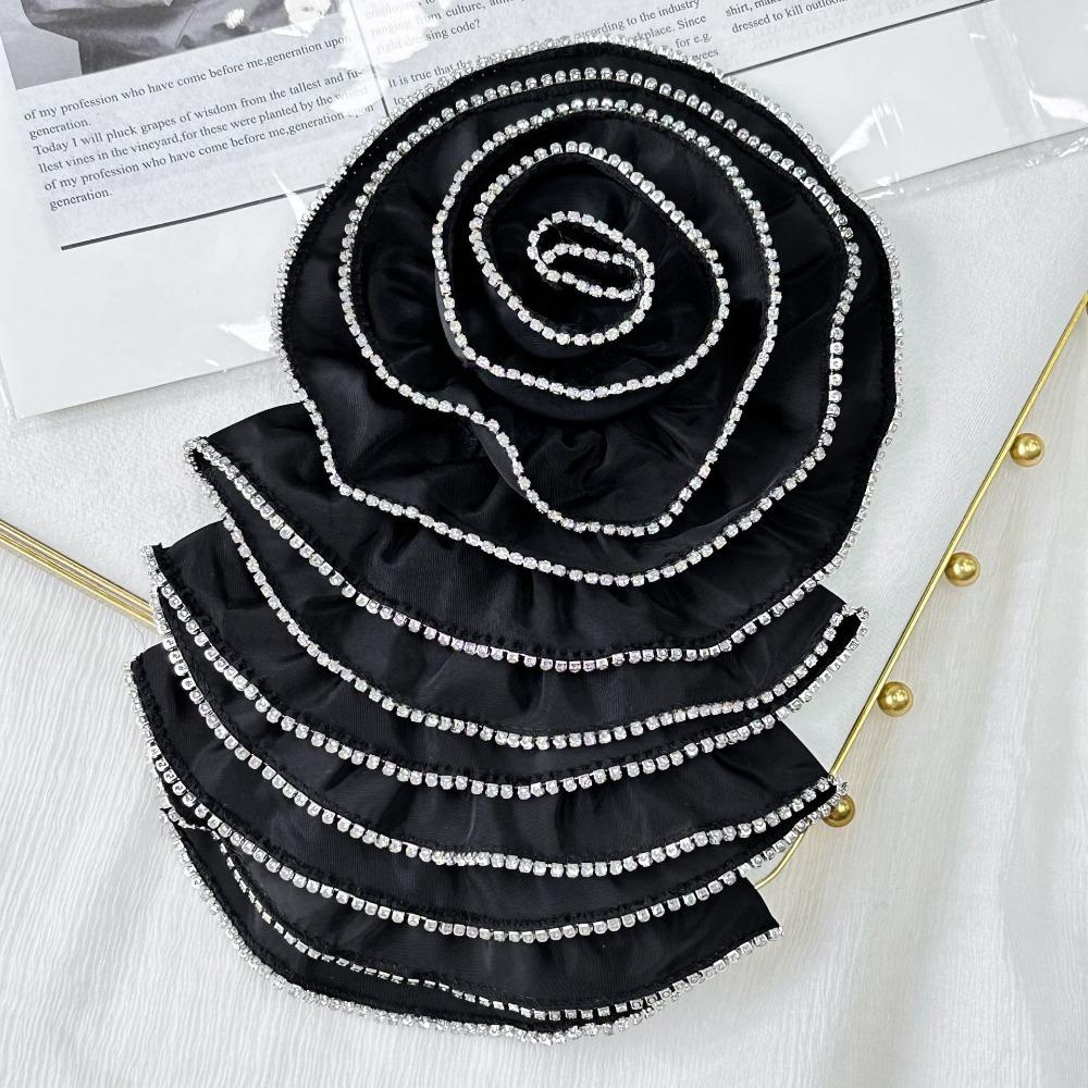 Сделай сам атласная ткань грудь цветочные нашивки одежда 3D цветы аппликации грудь цветок для женщин