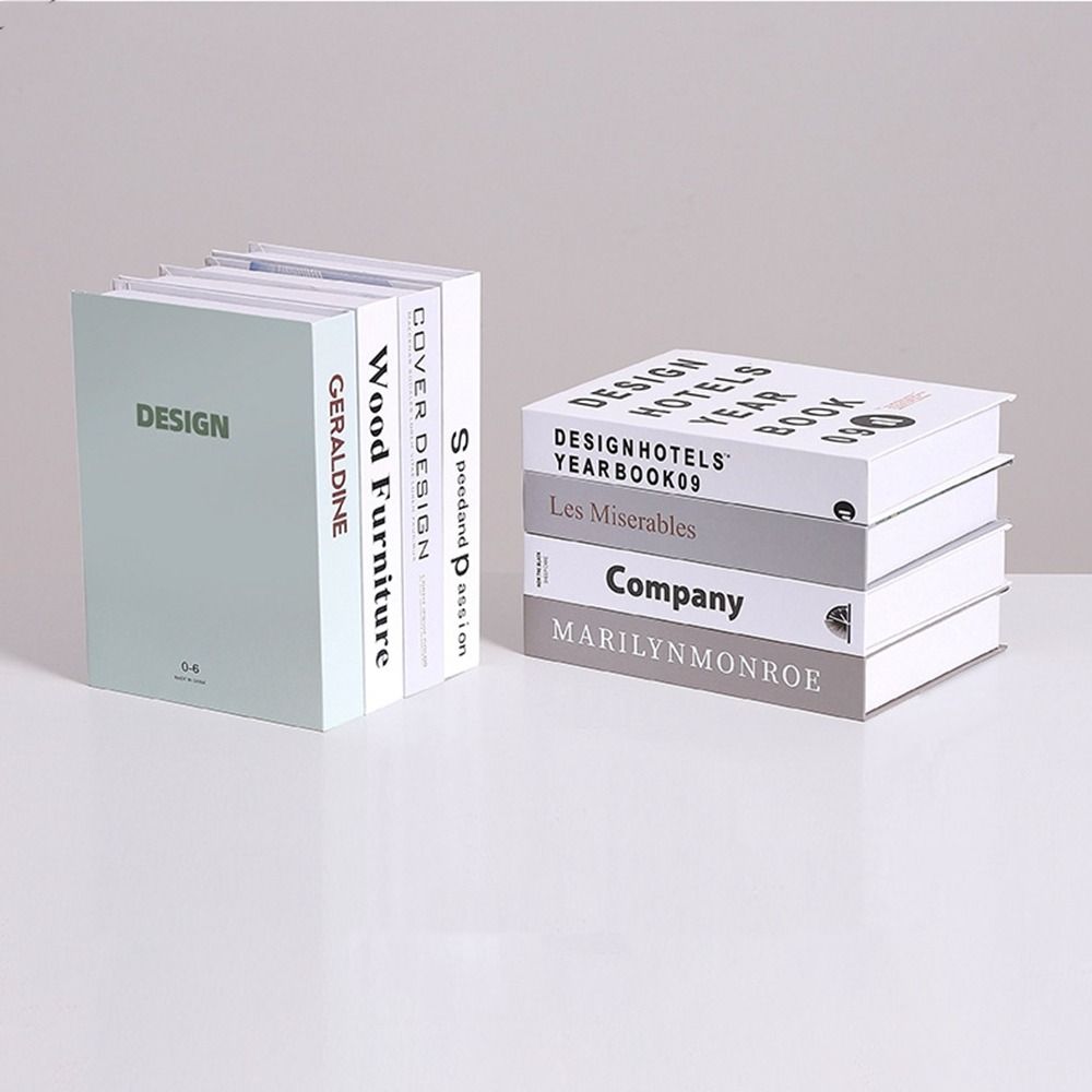 Foldable Simulation Book Simple Desktop Book Ornaments Decoration Book Fake Book Photo Props