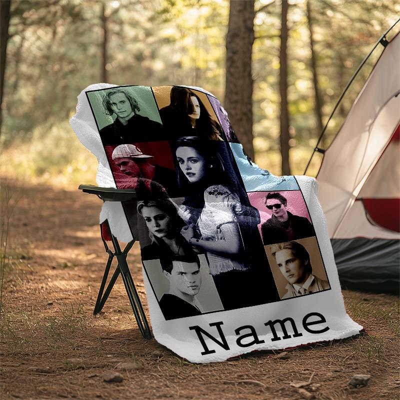 Personalized Custom Name Blanket - The Twilight Saga Print Design,Blanket for Sofa,Bed,Travel,Camping - Soft and Warm, Great Gift