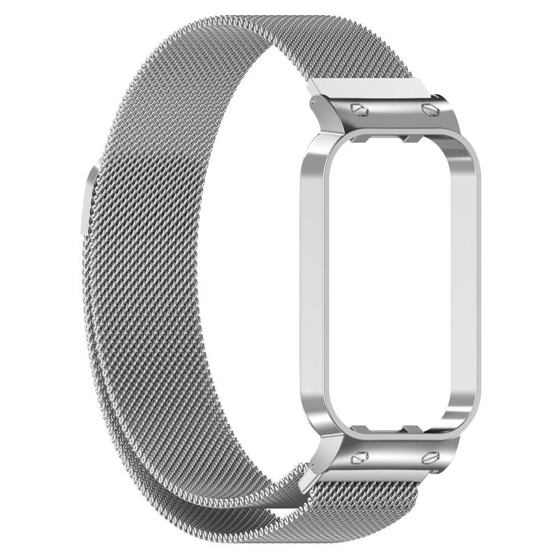 UIENIE 18 мм миланский ремешок для браслета Xiaomi Redmi Band 2 + защитный чехол-бампер Смарт-часы браслет для Xiaomi smart Band 8 Active Correa