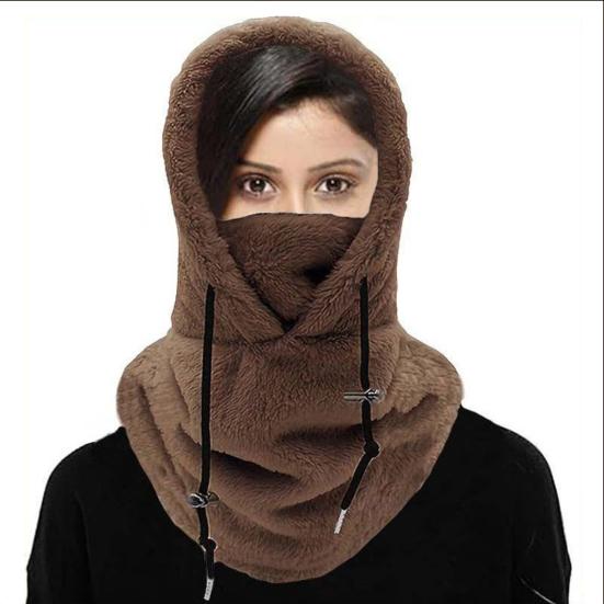 Женская зимняя шапка-балаклава Yousheng, толстая, теплая, флисовая, ветрозащитная, регулируемая, полная защита, для путешествий на открытом воздухе, для езды на велосипеде, для катания на лыжах в холодную погоду