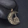 Kinitial Винтажный Шарм Мусульманский Полумесяц Подвеска Ожерелье Для Женщин Мужчин Ретро Викинг Славянский Амулет Ожерелье Украшения Colar