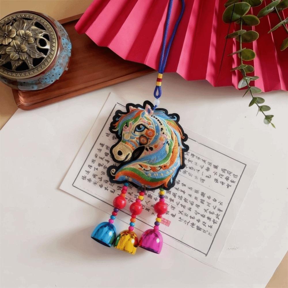 Chinese Chinese New Year Incense Packet with Tassel Zodiac Horse Wind Chimes Decoration Portable Festival Atmosphere