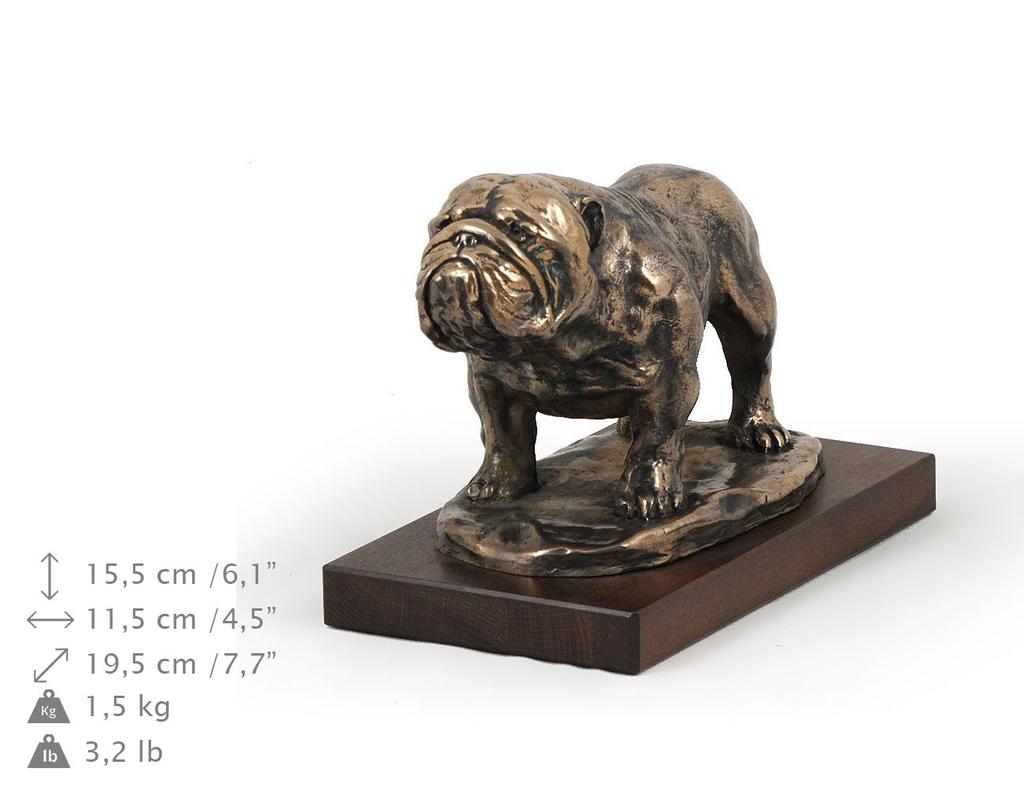 Bulldog - Statuetka Psa, Figurka Do Biura, Trofeum Na Wystawę Psów Marki Art-Dog