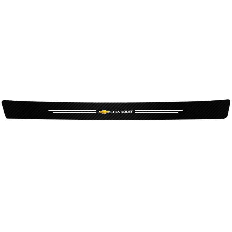 Car Door Sill Sticker Carbon Fiber Decal Threshold Side Anti Scratch Waterproof For Chevrolet CRUZE Spark Captiva Epica Optra
