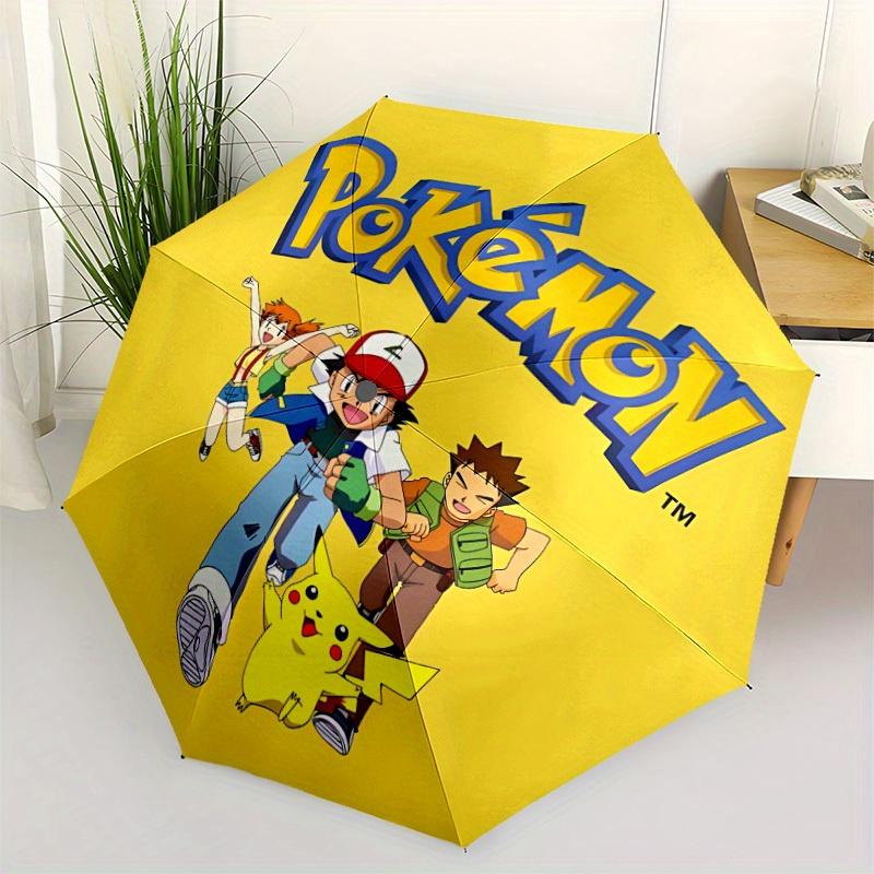 1 шт. Ветрозащитный автоматический зонт с персонажами Pokemon, легкий, для женщин/мужчин, идеальный рождественский подарок a0811219