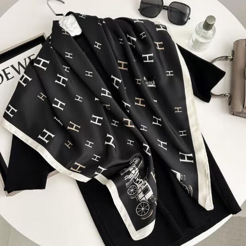 90x90cm Decorative Silk Scarf with Gift Box