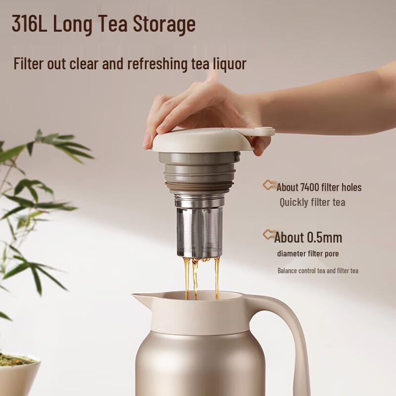 SUPOR 316L Stainless Steel Thermal Tea Infuser Pot