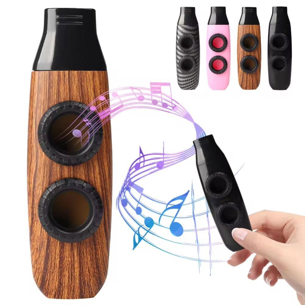 Multi Colors Kazoo Instrument Double Hole Design ABS Kazoo Instrument Colored Kazoos Music Gift