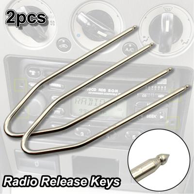 2 шт. для Ford Peugeot Fiat Renault Radio Stereo CD Removal Release Tool Extractor Key Car Head Units Tools Accessories