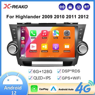 2din автомобильное радио для Toyota Highlander 2009 2010 2011 2012 10'' Android автомобильный мультимедийный плеер WiFi GPS стерео плеер Bluetooth