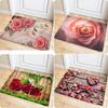 Flower Mat Pastoral 3D Door Floor Rug Anti-slip Home Hallway Bedroom Entrance Carpets Washable Bathroom Porch Decorative Doormat