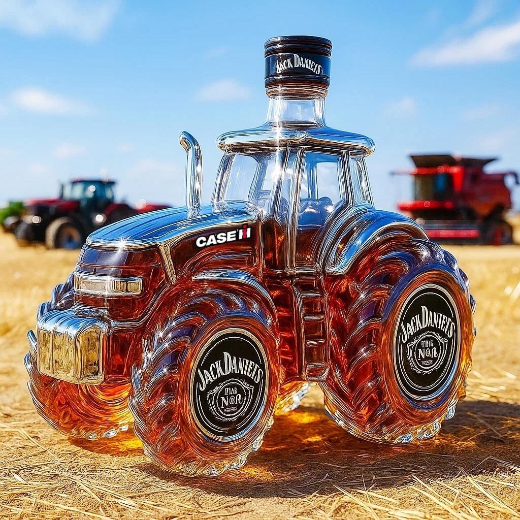 Funny French Bulldog Whiskey Bottle, Humor Novelty Decanter, Creative Gift, 250ml Clear Glass