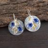 Tanzanite Handmade Gemstone Earrings, 925 Solid Sterling Silver Earrings Antique Jewelry, Earrings For Engagement Gift