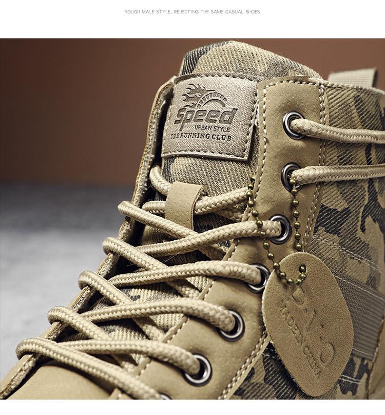 Модные мужские ботинки Martin с камуфляжным принтом для активного отдыха — четыре сезона, большие размеры, плюс бархат, утолщенные