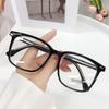 Personalized Tr Transparent Frame Anti-Blue Flat Mirror Women'S Plate Plain Face Core Myopia Optical Glasses Frame Men