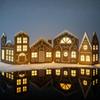 Christmas Window Display Gingerbread House Set Led Village Set with Gingerbread House for Farmhouse Christmas Decoration
