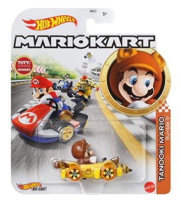 Литая модель Hot Wheels TANOOKI Mario Bumble V da Super Mario Kart Scala Lunghezza 5 см — 164