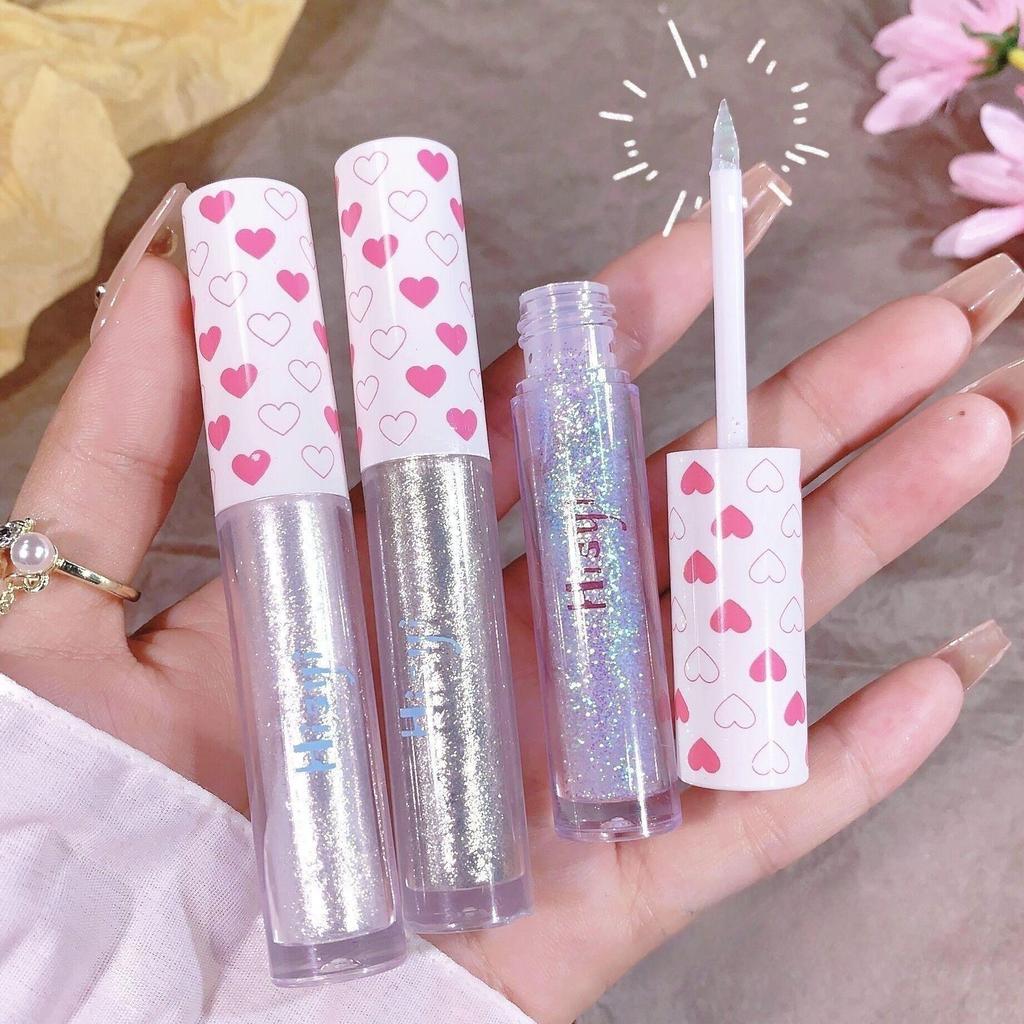 Жидкие тени для век, хайлайтер, тени для век, мерцающие водостойкие блестящие стойкие блестки, осветляющие макияж