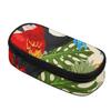 Pencil Case Printed 300D Polyester Easy Open Zipper with Main Compartment Mesh Pocket and Pen Slots for College and School Use