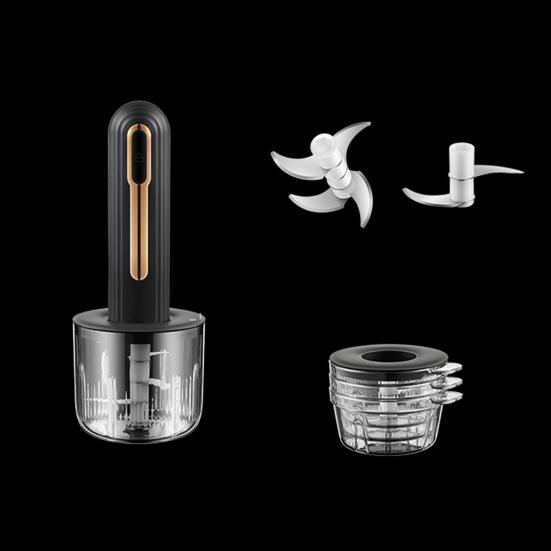 Электрический кухонный комбайн, перезаряжаемая мясорубка с 2 лезвиями