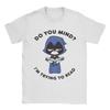 Мужские футболки Harajuku Teen Titans Go Raven I'm Trying To Read, 100% хлопок, короткий рукав, круглый вырез, летняя одежда.