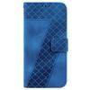 For Samsung Galaxy S25 FE Stand Case 7-Shaped Pattern Imprint Leather Phone Cover with Strap