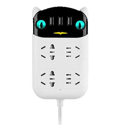 Многофункциональный удлинитель с USB-портом, огнестойкая розетка из АБС-пластика для дома и офиса