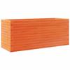 VidaXL Planter Wax Brown 110x40x45.5 Cm Solid Pine Wood, Outdoor Planter, Flower Box, Plant Box, 847275