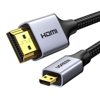 UGREEN Micro HDMI HDMI на Micro HDMI Двунаправленный Высокоскоростной 4K 60 Гц 3D HDR Совместим с GoPro Hero Raspberry Pi Nikon Yoga 3 2-метровый кабель,
