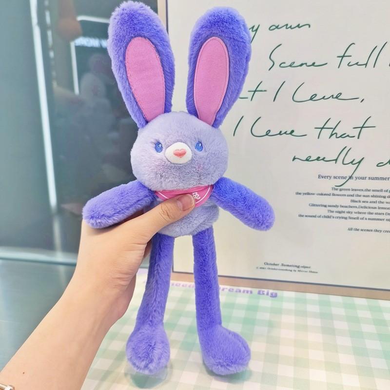 Jinnew Dopamine Pink Bunny Plush Keychain With Cute Doll For Bag Decor And Gift