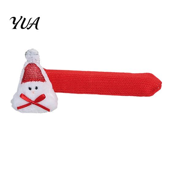 Christmas Party Home Decor Knitted Doorknob Covers, Santa Reindeer Decor, Anti?Slip Protector Sleeves, Door Protective Knob Gloves Handle