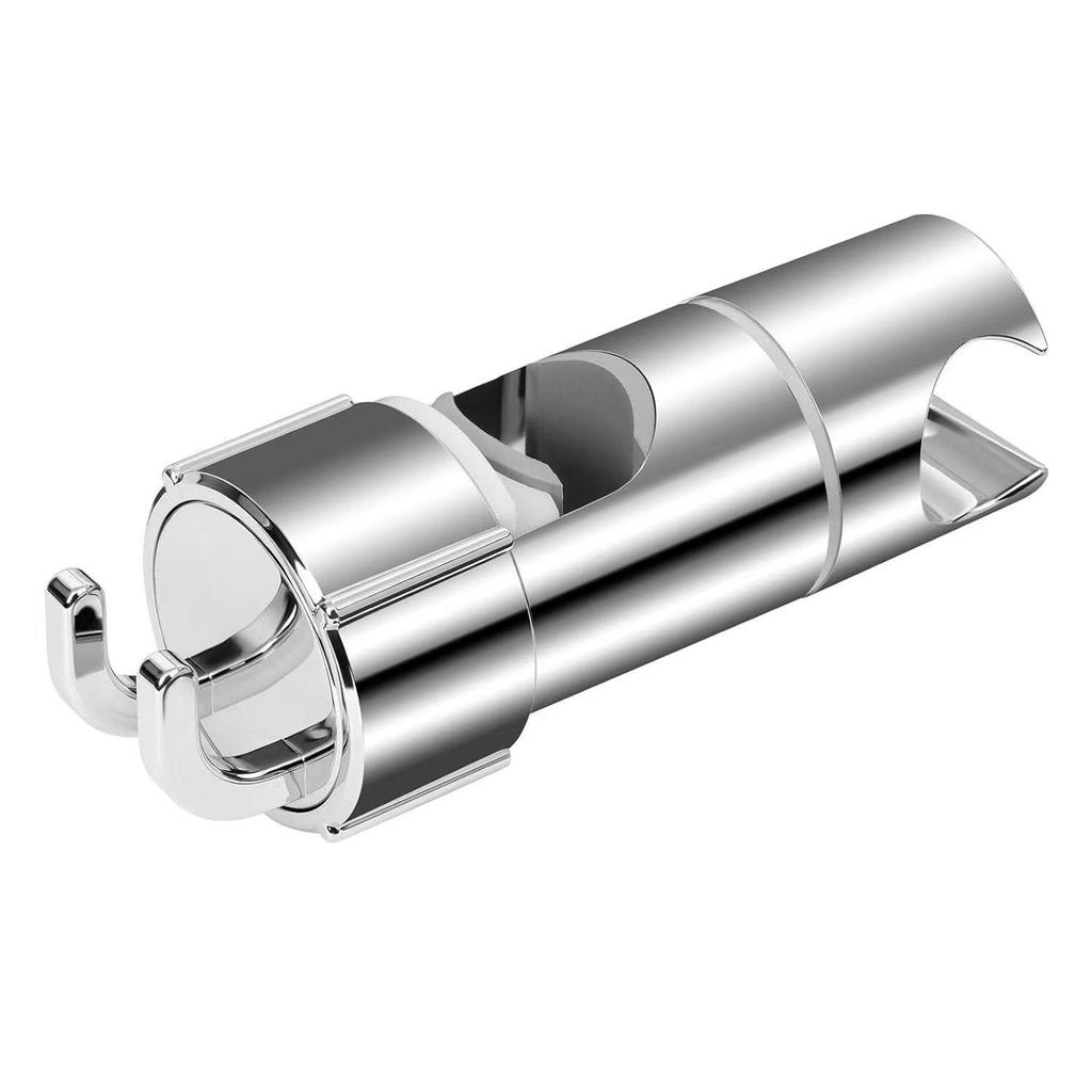 Adjustable No-Drill Shower Head Holder with Hook Bracket