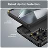 For Samsung Galaxy S25 Ultra Case Carbon Fiber Texture TPU Brushed Phone Cover