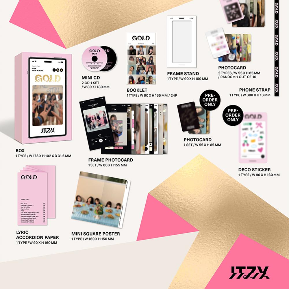 ITZY ЗОЛОТО (ТЕЛЕФОННАЯ БОКС Вер.)