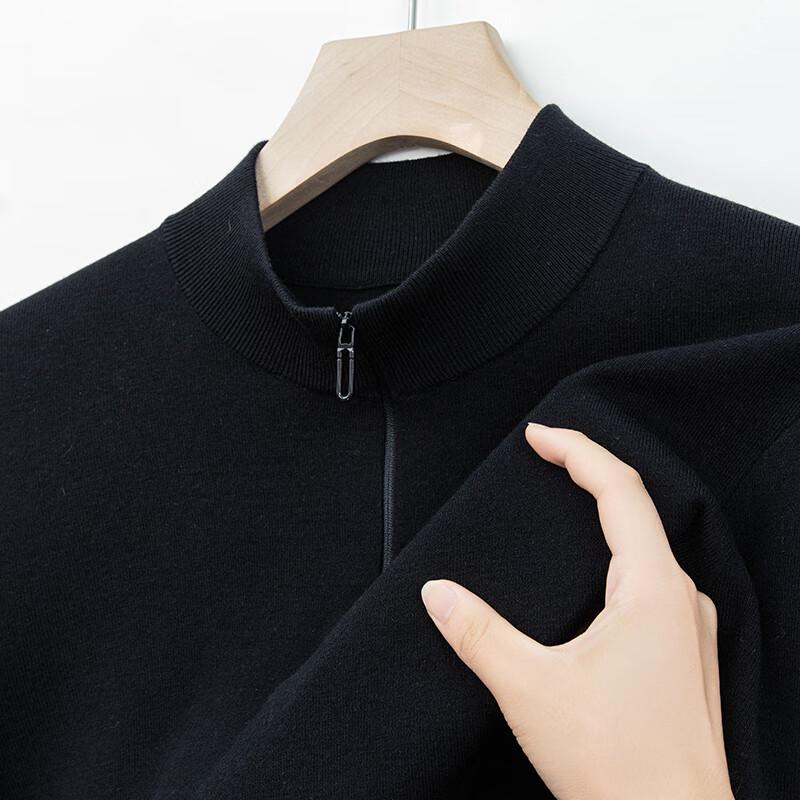 Мужской пуловер с воротником-стойкой на молнии YTMTST6761