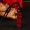 Роскошный красный киноварный кулон китайского зодиака, ожерелье с сутрой сердца, настоящие натуральные украшения, женские аксессуары, энергетические подарки