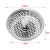 Stainless Steel Stuff Cover Cleaning Food Hair Stopper Colander Sink Strainer Plug Filter Basket