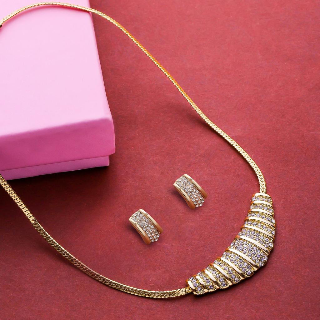 Комплект колье Estele Contemporary AD с бриллиантами