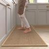 Super Absorbent Linen Weave Bath Mat Long Entrance Doormat Kitchen Floor Mat  Living Room