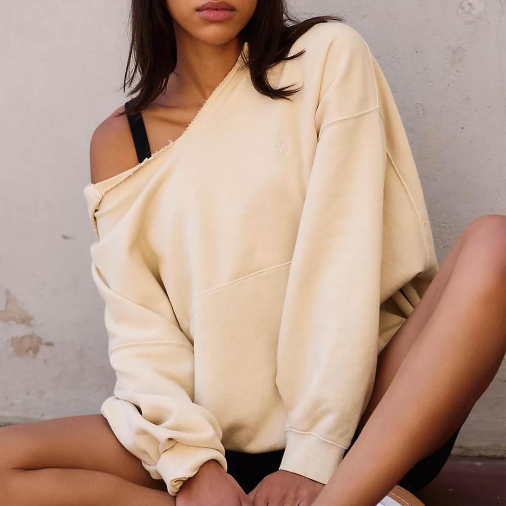 Модная женская толстовка большого размера, повседневный пуловер с капюшоном и длинными рукавами, топы